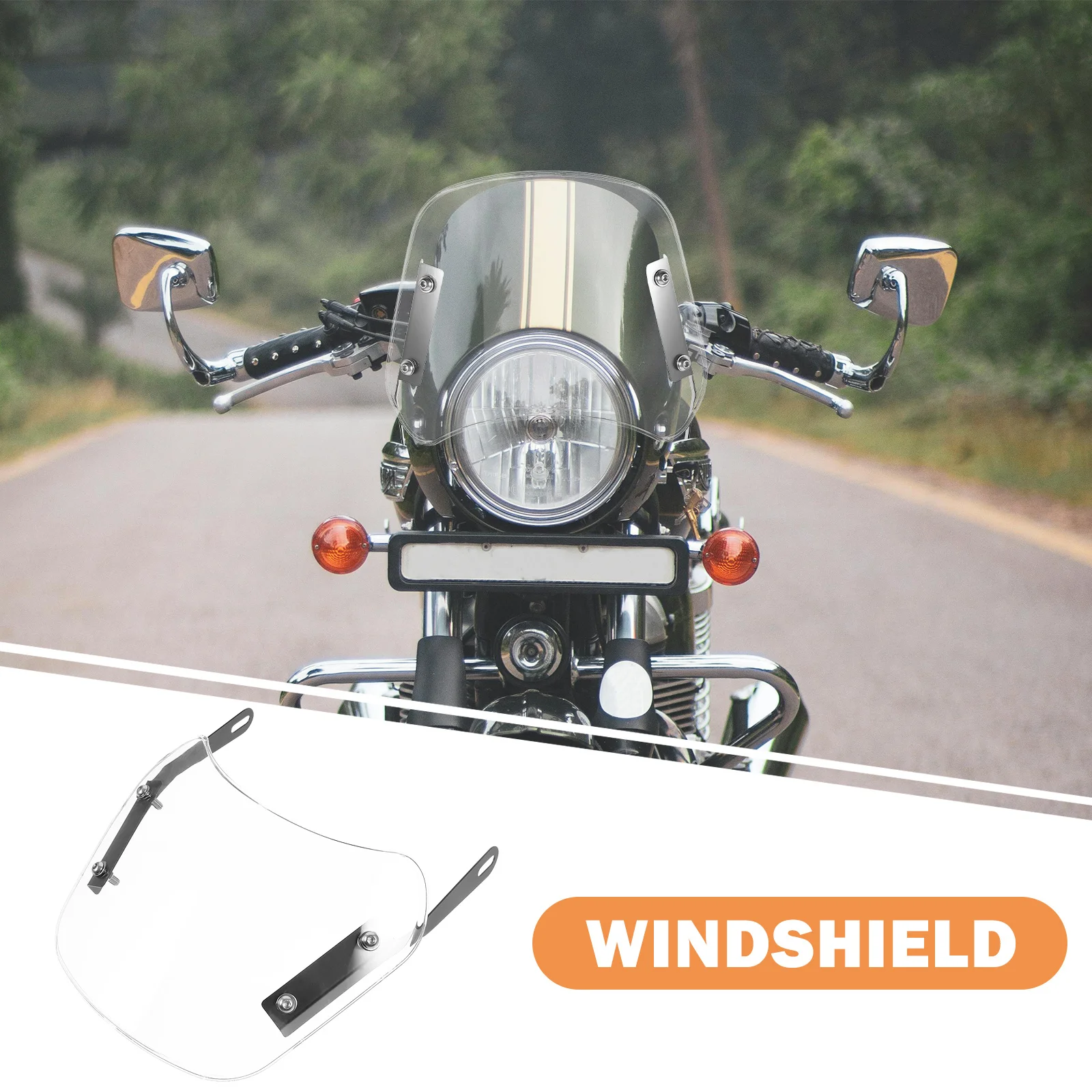 Motorcycle Windshield Universal Fit Front Baffle for Electric Scooter and Snowmobile ABS Protective Windscreen with Enhanced
Motorcycle Windshield Universal Fit Front Baffle for Electric Scooter and Snowmobile ABS Protective Windscreen with Enhanced