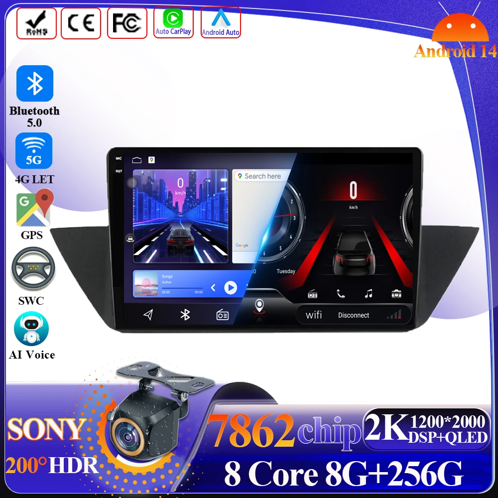 Car Radio Android For BMW X1 E84 2009-2012 Wireless Carplay Multimedia Player Intelligent System 8 core 5G Wifi Touch Display
Car Radio Android For BMW X1 E84 2009-2012 Wireless Carplay Multimedia Player Intelligent System 8 core 5G Wifi Touch Display