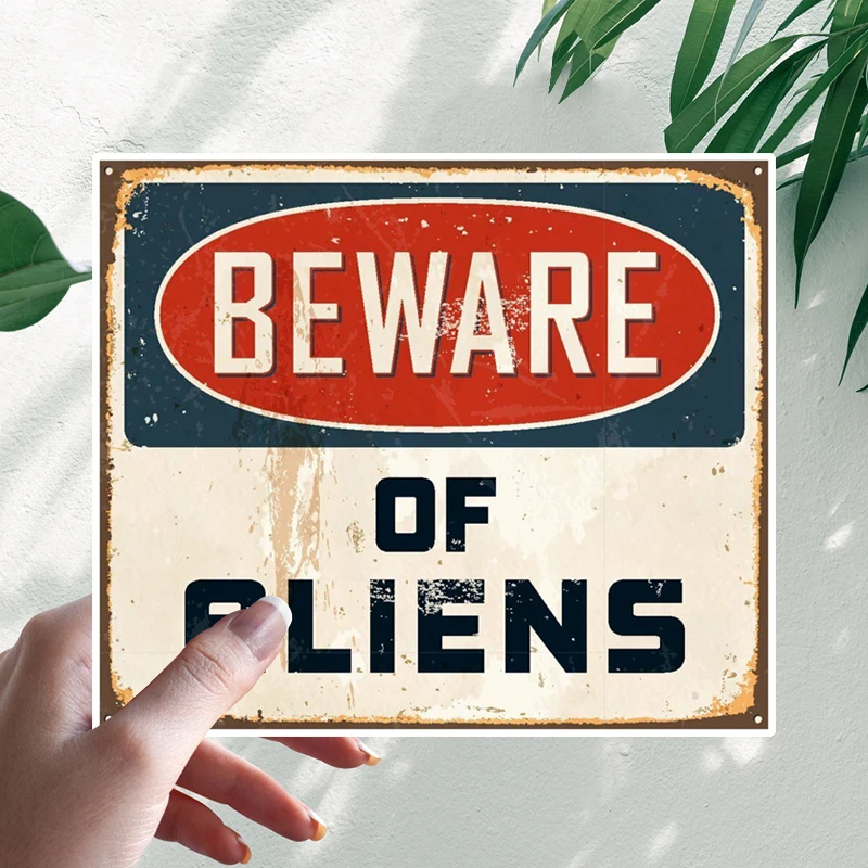 Funny Caution Sticker Beware of Aliens Car Stickers Motorcycle Vinyl Decal Waterproof Windshield Auto Accessories #S90429
Funny Caution Sticker Beware of Aliens Car Stickers Motorcycle Vinyl Decal Waterproof Windshield Auto Accessories #S90429