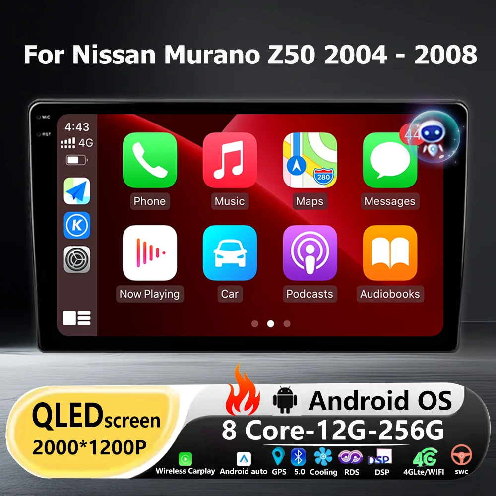 Android 16 Auto For Nissan Murano Z50 2004-2008 Car Radio Multimedia Video Player GPS Navigation BT Carplay Head Unit 4G WIFI
Android 16 Auto For Nissan Murano Z50 2004-2008 Car Radio Multimedia Video Player GPS Navigation BT Carplay Head Unit 4G WIFI