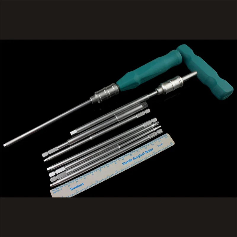 Extended hexagonal driver triangular quick-install wrench screwdriver intramedull nail removal equipment orthopedic equipment
Extended hexagonal driver triangular quick-install wrench screwdriver intramedull nail removal equipment orthopedic equipment