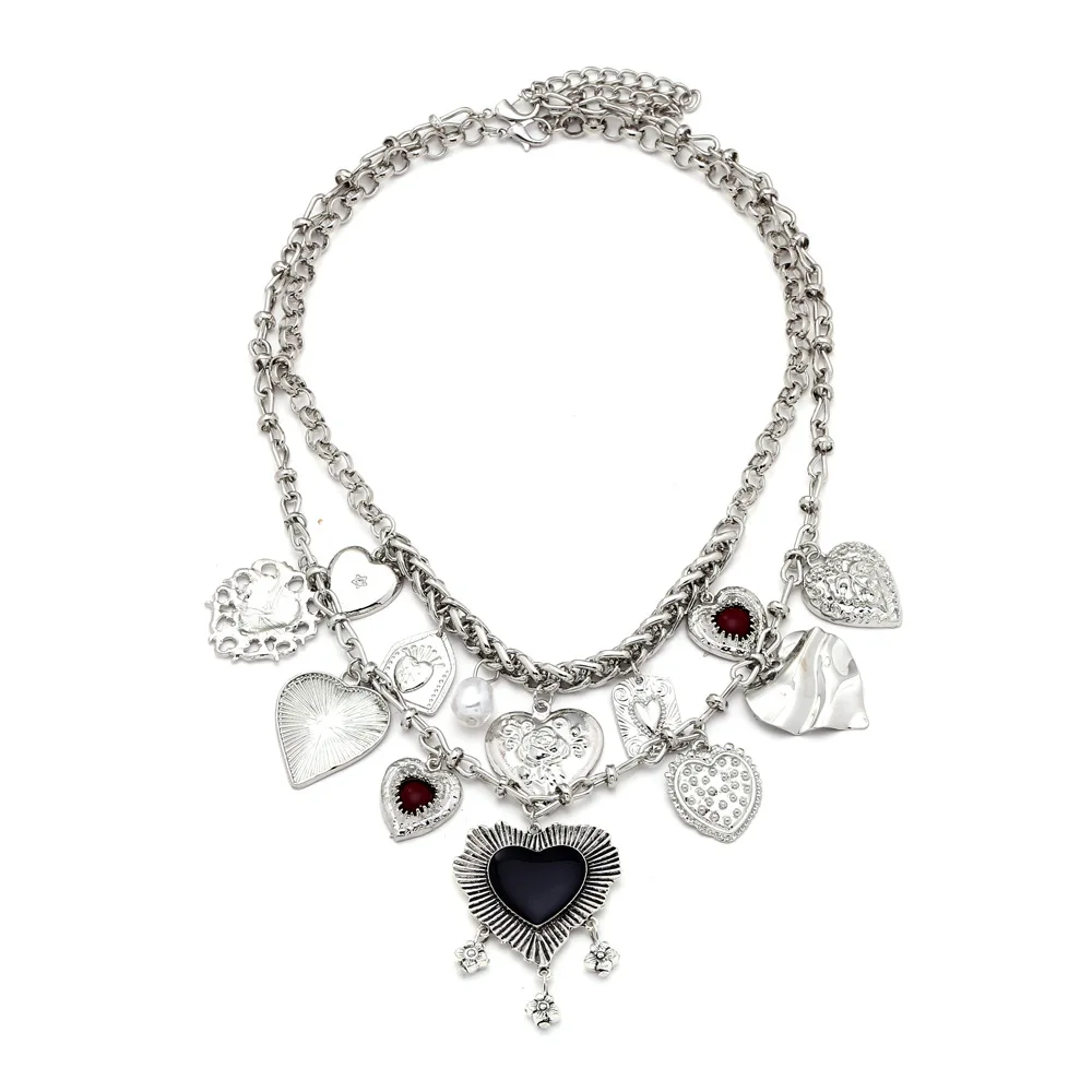 ZAA Vintage Heart Charm Choker Necklace for Women Valentines Day Christmas Party Jewelry Gift Adjustable Chain
ZAA Vintage Heart Charm Choker Necklace for Women Valentines Day Christmas Party Jewelry Gift Adjustable Chain