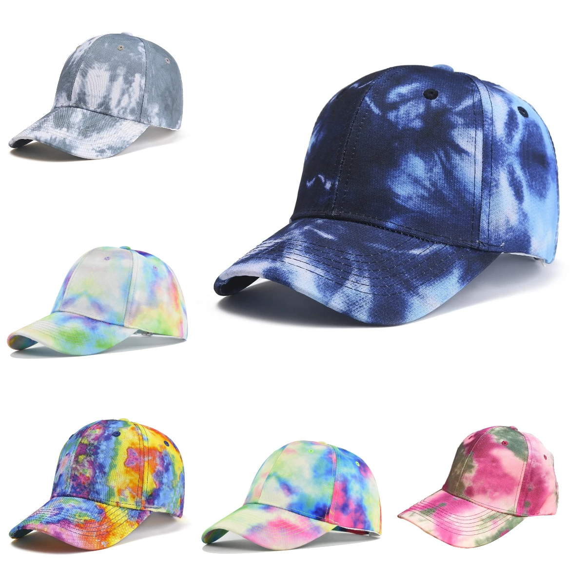 Tie Dye Gradient Baseball Cap Men's and Woman's Street Colors Duckbill Cap Spring Autumn Trend Outdoor Leisure Sunshade Hat
Tie Dye Gradient Baseball Cap Men's and Woman's Street Colors Duckbill Cap Spring Autumn Trend Outdoor Leisure Sunshade Hat