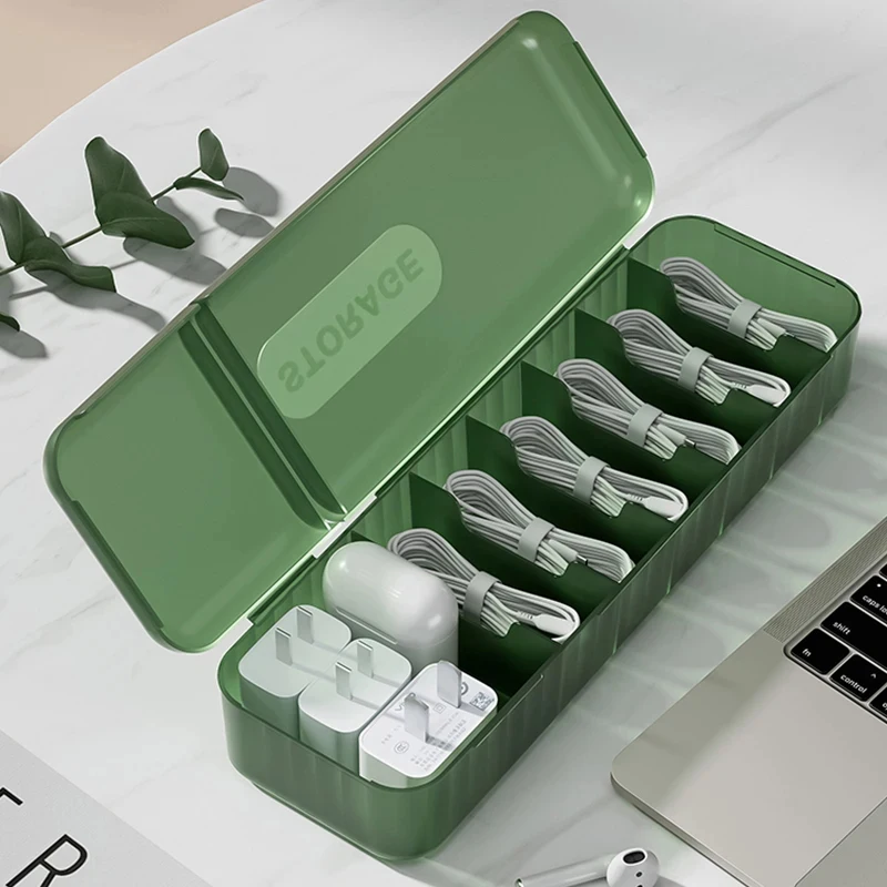 Desktop Covered Data Cable Storage Box, Power Charging Cable Sorting Tool, Charger Storage Box, Say Goodbye To Clutter
Desktop Covered Data Cable Storage Box, Power Charging Cable Sorting Tool, Charger Storage Box, Say Goodbye To Clutter