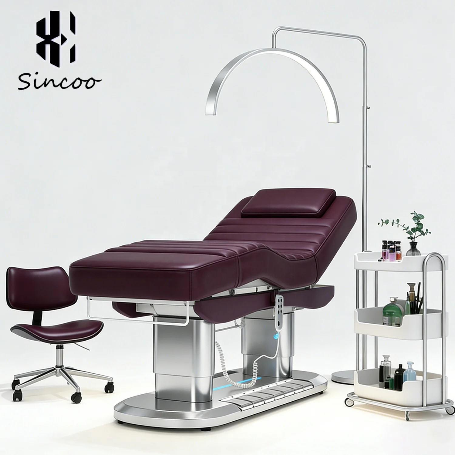 Cosmetic Luxury Modern White Gold Beauty Salon 4 Motor Electric Facial Beauty Massage Bed Table Chair Facial Spa Lash Bed
Cosmetic Luxury Modern White Gold Beauty Salon 4 Motor Electric Facial Beauty Massage Bed Table Chair Facial Spa Lash Bed