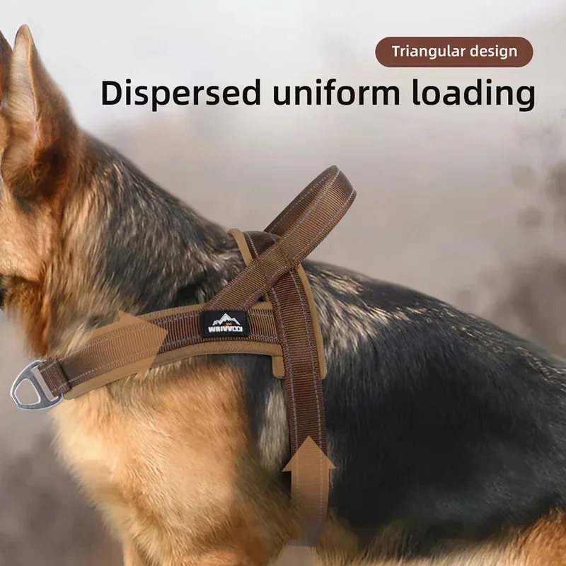 Heavy Duty Dog Harness No Pull Breathable Pet Training Vest for Large Dogs Adjustable Nylon Reflective Escape Proof Harness
Heavy Duty Dog Harness No Pull Breathable Pet Training Vest for Large Dogs Adjustable Nylon Reflective Escape Proof Harness