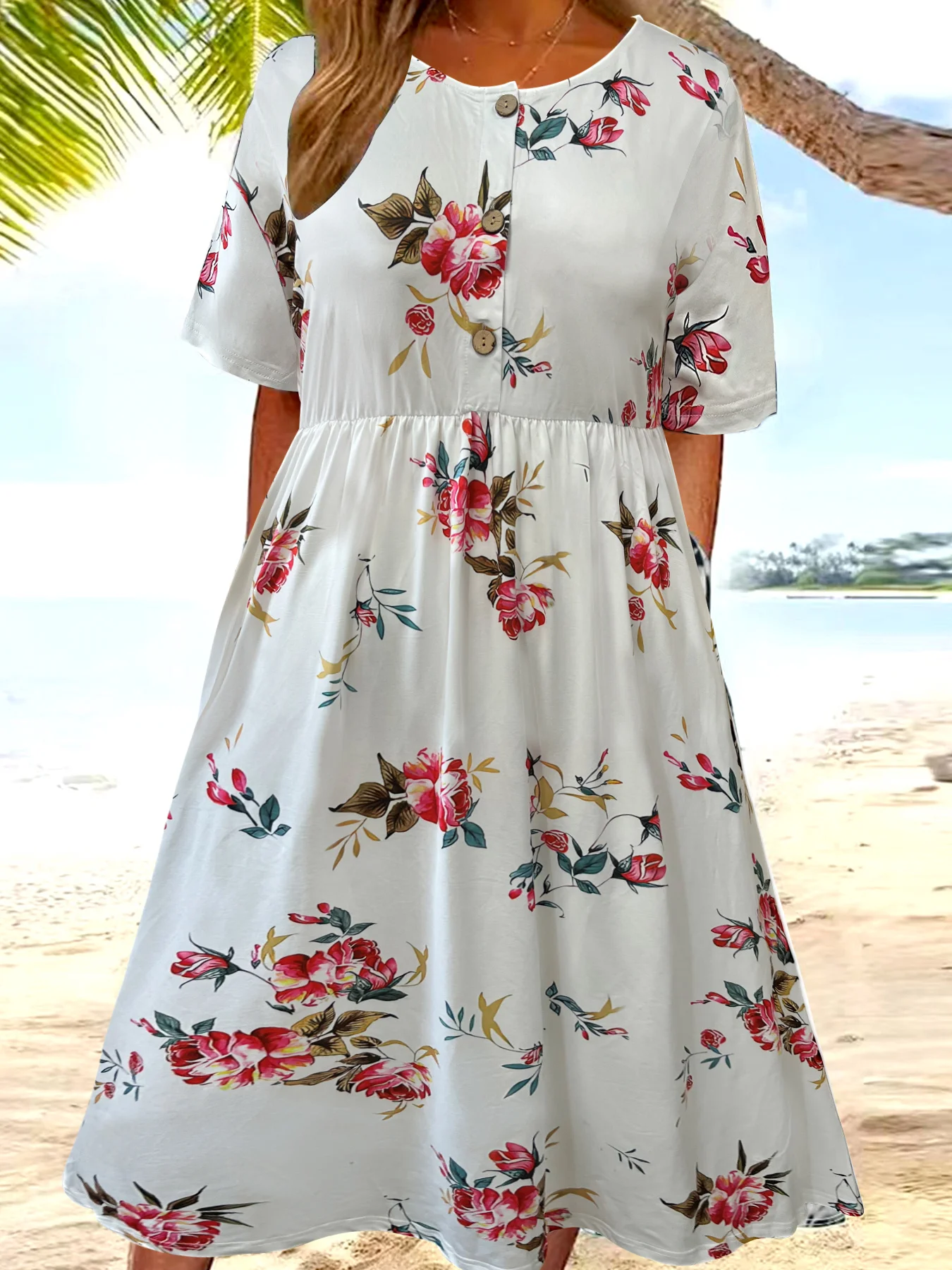 2024 INS Summer New Arrival Women's Printed Button Short Sleeve Casual Elegant Dress with Pockets Large Size Fashion Prom Dress
2024 INS Summer New Arrival Women's Printed Button Short Sleeve Casual Elegant Dress with Pockets Large Size Fashion Prom Dress