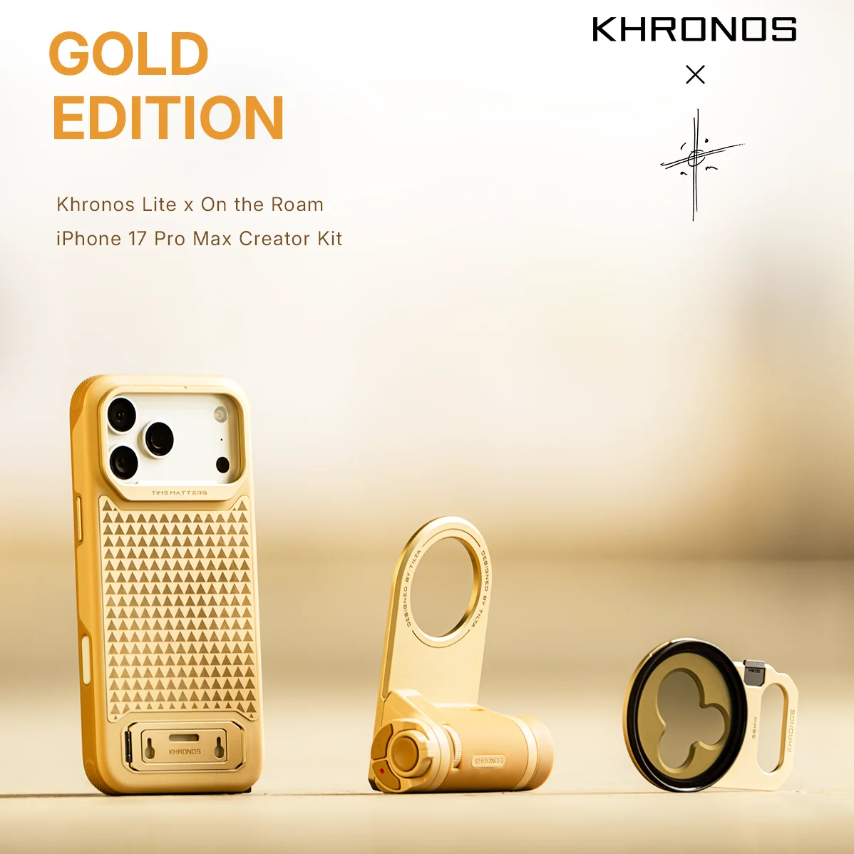 TILTA Khronos Lite x On the Roam For iPhone 17 Pro Max Creator Kit MagSafe TPU Case With Camera Control Button TKL-IP17-PM
TILTA Khronos Lite x On the Roam For iPhone 17 Pro Max Creator Kit MagSafe TPU Case With Camera Control Button TKL-IP17-PM