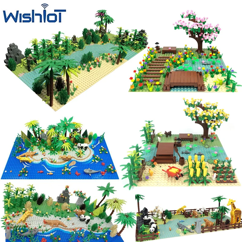 MOC Jungle Plants Scene Small Buildings Blocks Creative Stream Country Farm Animal Assembled Education Model Bricks Toys Gifts
MOC Jungle Plants Scene Small Buildings Blocks Creative Stream Country Farm Animal Assembled Education Model Bricks Toys Gifts