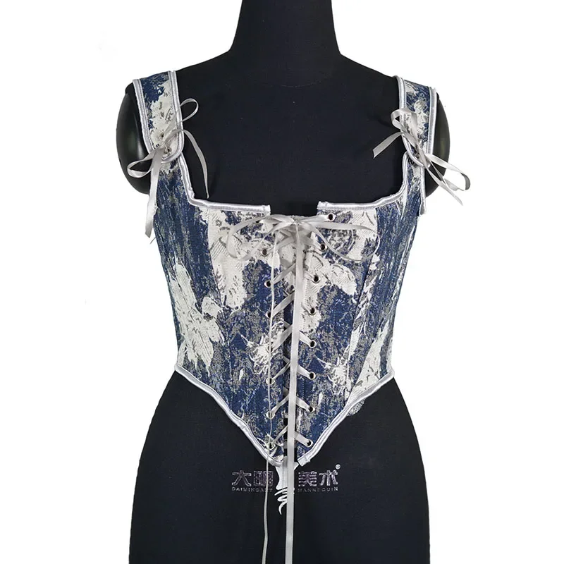 French Style Renaissance Corset Tops Women Vintage Lace-up Overbust Corset Crop Top Lolita Clothing
French Style Renaissance Corset Tops Women Vintage Lace-up Overbust Corset Crop Top Lolita Clothing