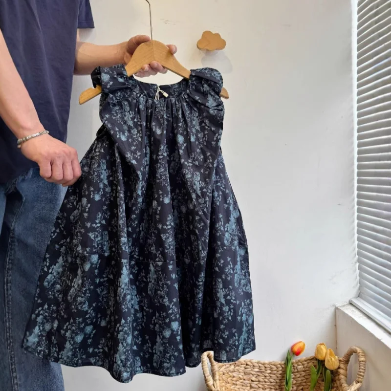 Forest Style Girl's Floral Dress2026Summer New Children's Sleeveless Vintage Print Loose Tank Dress
Forest Style Girl's Floral Dress2026Summer New Children's Sleeveless Vintage Print Loose Tank Dress