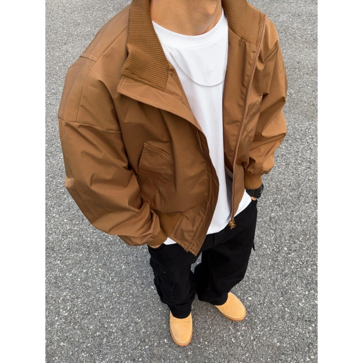 Men's Flight Jaet Spring Autumn American High Street Cleanfit Haome Stand Collar Baseball orm Loose Fit Long Sve
Men's Flight Jaet Spring Autumn American High Street Cleanfit Haome Stand Collar Baseball orm Loose Fit Long Sve