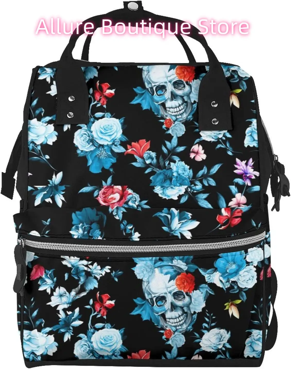 Spooky Skull Diaper Bag Backpack for Women Large Capacity Nappy Bag Multifunction Waterproof Mummy Backpacks for Mom Dad Essenti
Spooky Skull Diaper Bag Backpack for Women Large Capacity Nappy Bag Multifunction Waterproof Mummy Backpacks for Mom Dad Essenti