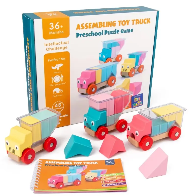 Children Wooden Truck Toys Montessori Educational Space Logical Thinking Training Truck Loading Game Parent-Child Toys For Kids
Children Wooden Truck Toys Montessori Educational Space Logical Thinking Training Truck Loading Game Parent-Child Toys For Kids