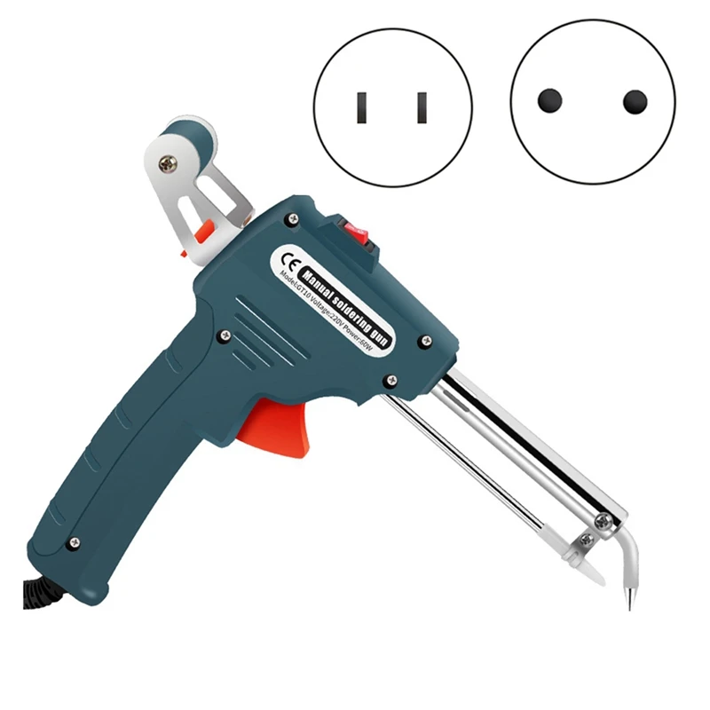Electric Soldering Iron 60W Hand-Held Tin Feeding Gun Hand-Held Solder Gun Repair Tools US Plug
Electric Soldering Iron 60W Hand-Held Tin Feeding Gun Hand-Held Solder Gun Repair Tools US Plug