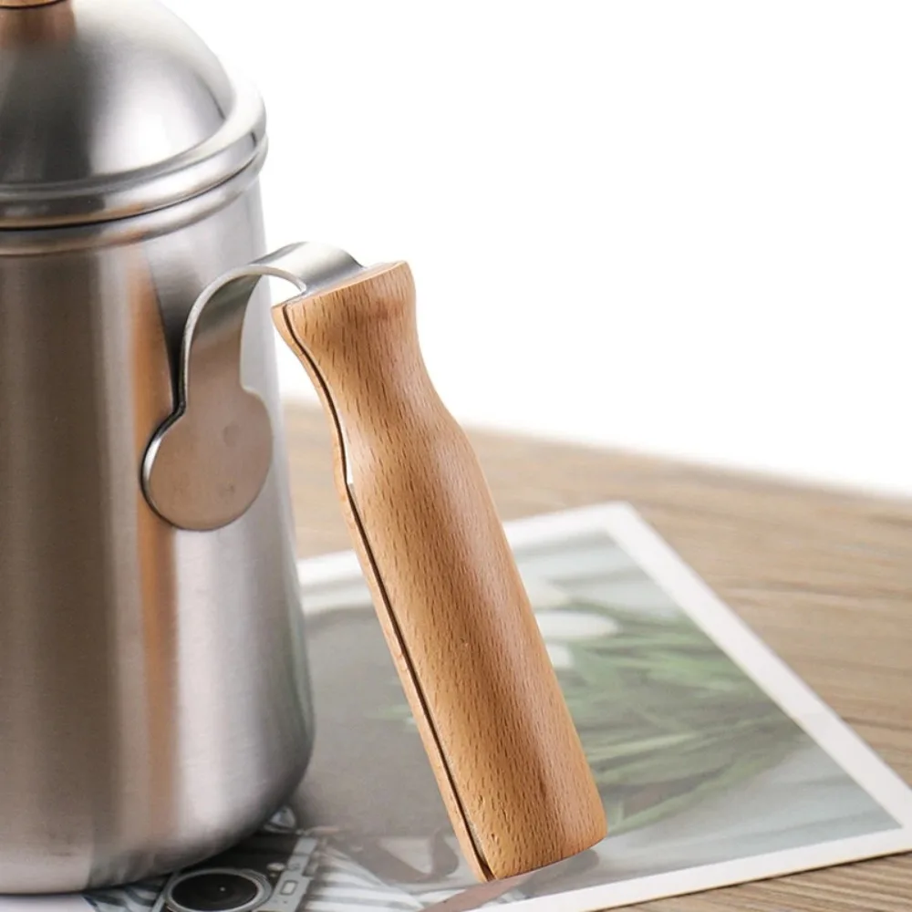 650ml Gooseneck Coffee Kettle Stainless Steel Wood Handle Hand Brewed Coffee Pot Anti-scalding Anti-slip Water Kettle Cafe
650ml Gooseneck Coffee Kettle Stainless Steel Wood Handle Hand Brewed Coffee Pot Anti-scalding Anti-slip Water Kettle Cafe