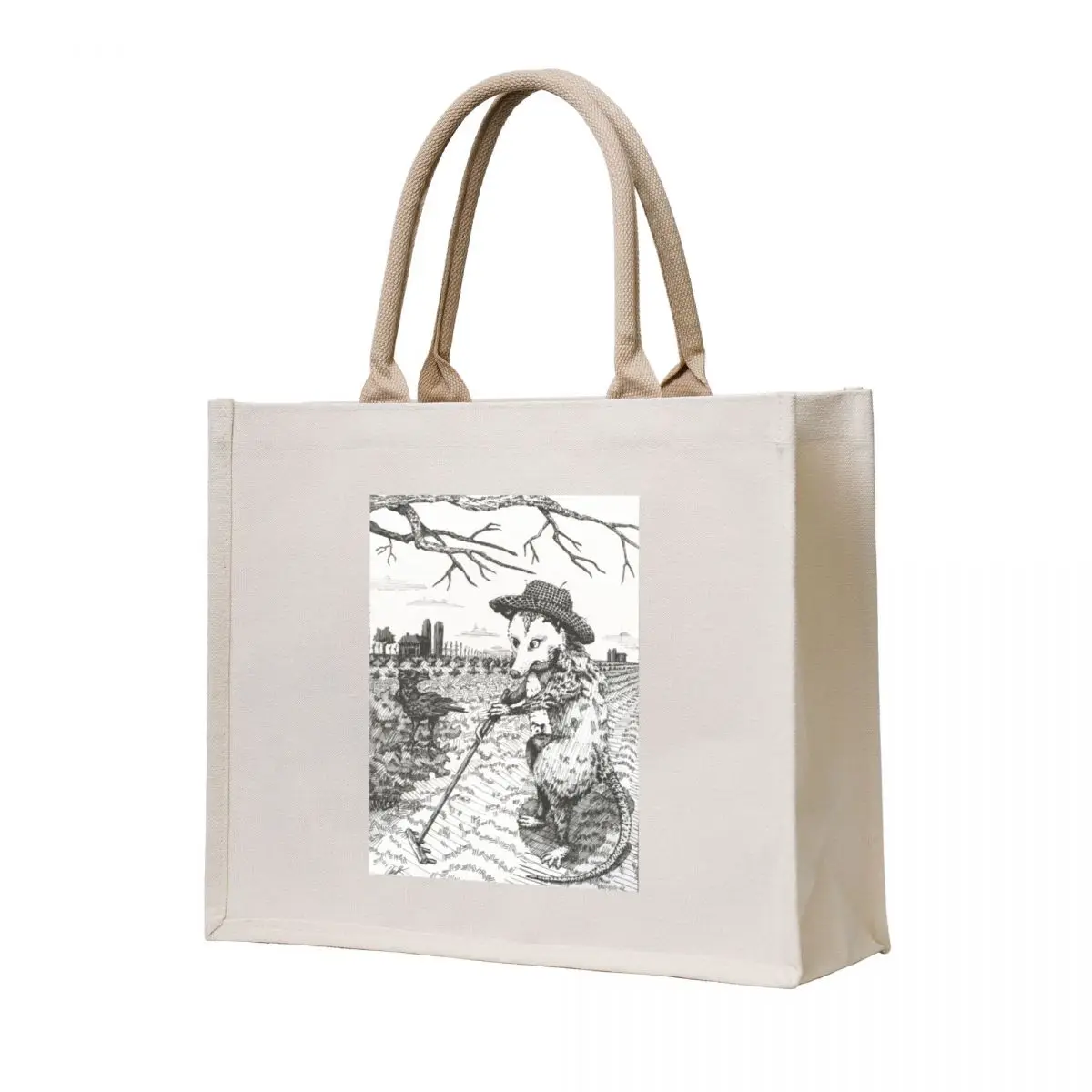 Opossum Farmer Pen and Ink Drawing Tote Bag shopping bag cute tote bag custom canvas Reusable bags
Opossum Farmer Pen and Ink Drawing Tote Bag shopping bag cute tote bag custom canvas Reusable bags