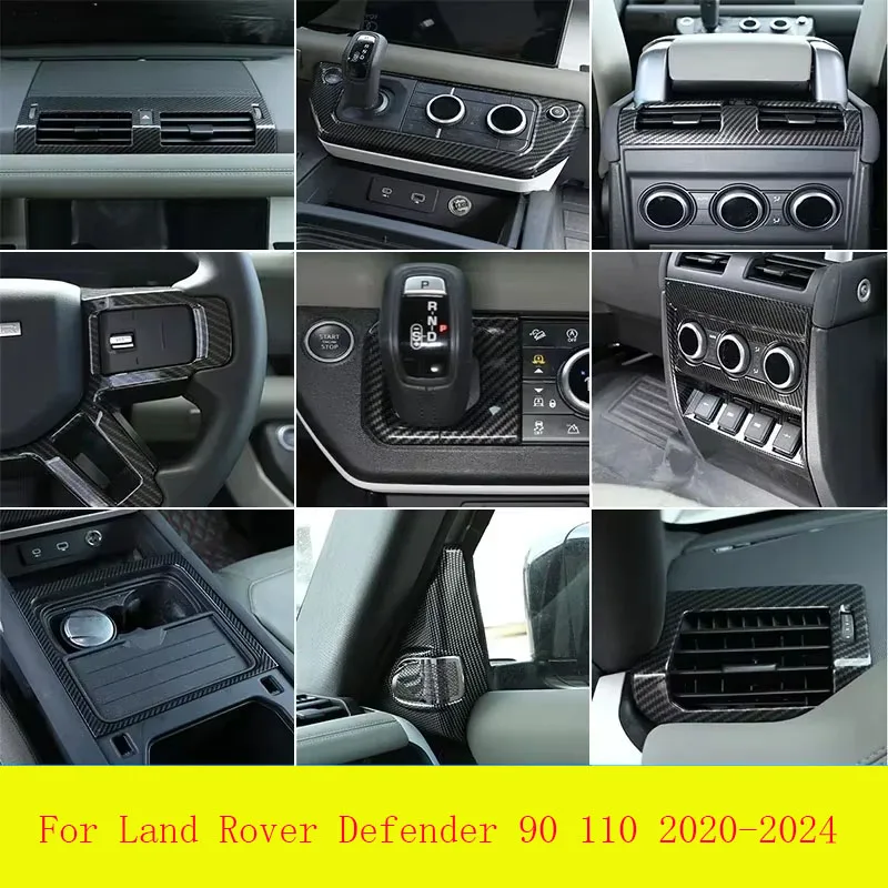 ABS Carbon Fiber Car kit For Land Rover Defender 90 110 2020-2024 Car Interior Modification Protection Cover Decorative stickers
ABS Carbon Fiber Car kit For Land Rover Defender 90 110 2020-2024 Car Interior Modification Protection Cover Decorative stickers