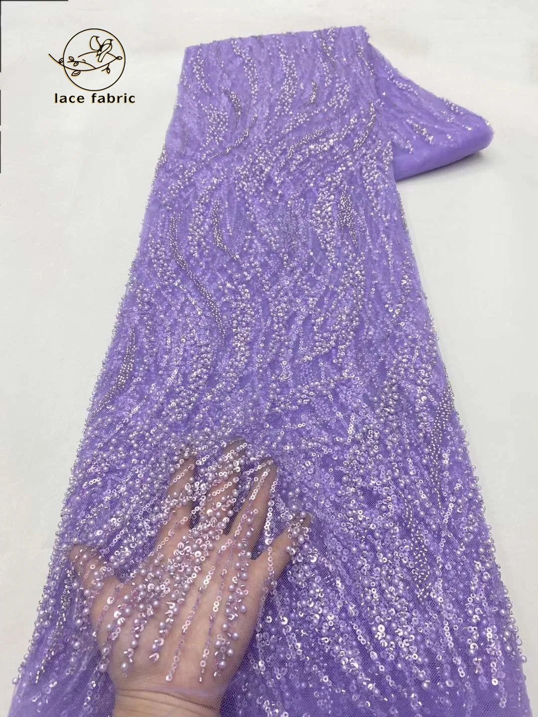Latest African Beaded Lace Fabric High Quality Embroidery French Mesh Sequins Lace Fabric Nigerian Tulle Lace For Party Dress
Latest African Beaded Lace Fabric High Quality Embroidery French Mesh Sequins Lace Fabric Nigerian Tulle Lace For Party Dress