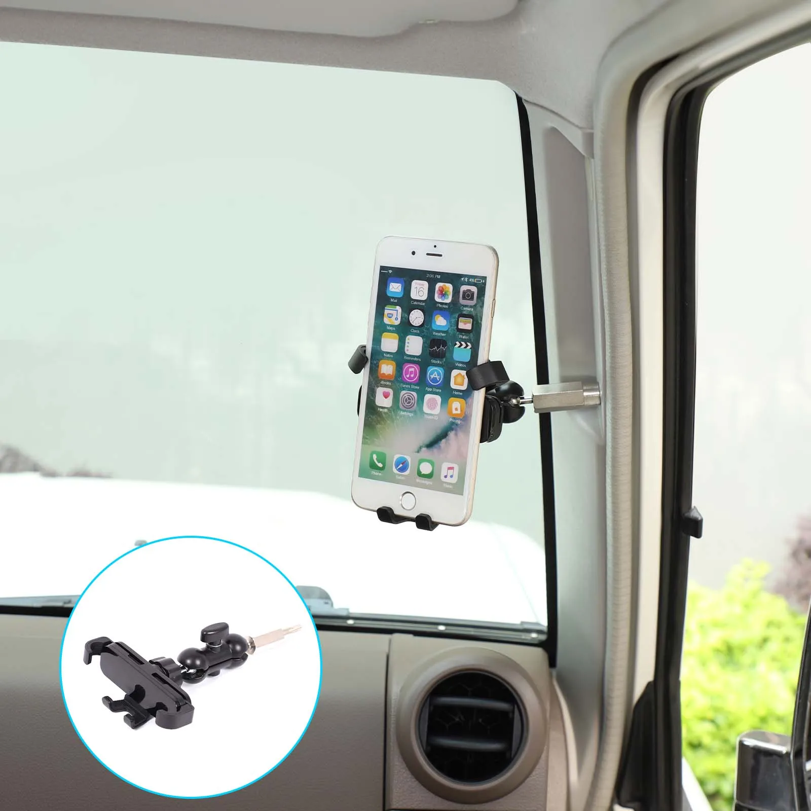 For 2007+ Toyota LC76 Co-pilot A-pillar mobile phone holder GPS navigation holder Vehicle special holder Auto accessories
For 2007+ Toyota LC76 Co-pilot A-pillar mobile phone holder GPS navigation holder Vehicle special holder Auto accessories