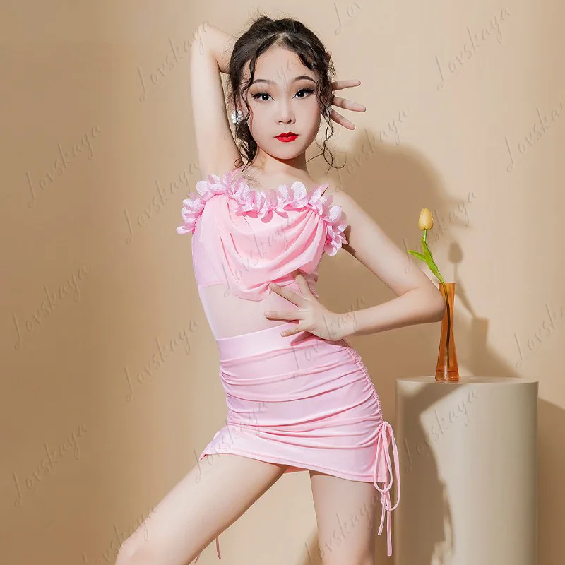 Latin Dance Costume for Girls in Summer, High-end Performance Outfit for Children for Practicing, Halter-style Latin Dance Suit
Latin Dance Costume for Girls in Summer, High-end Performance Outfit for Children for Practicing, Halter-style Latin Dance Suit