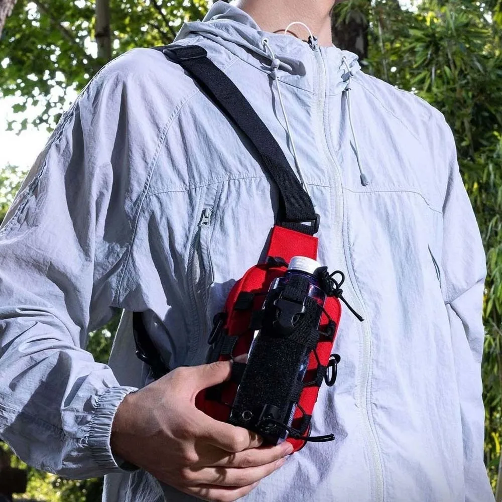 Multi-functional Men's Nylon Waist Pack Solid Color Adjustable Strap Riding Shoulder Bag with Water Bottle Holder
Multi-functional Men's Nylon Waist Pack Solid Color Adjustable Strap Riding Shoulder Bag with Water Bottle Holder