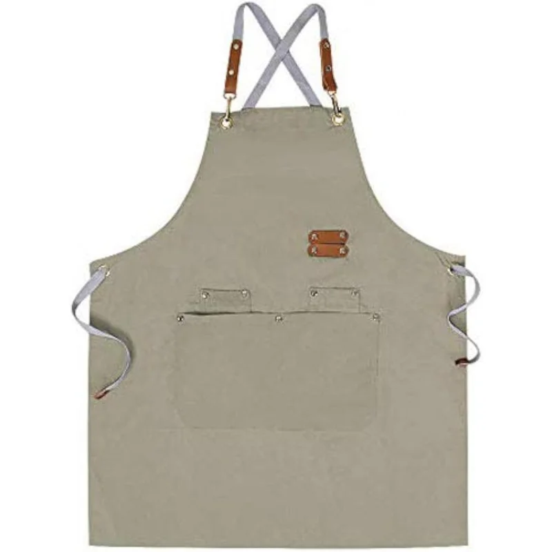 Chef Apron,Cross Back Apron for Men Women with Adjustable Straps and Large Pockets,Canvas,M-XXL (Beige)
Chef Apron,Cross Back Apron for Men Women with Adjustable Straps and Large Pockets,Canvas,M-XXL (Beige)