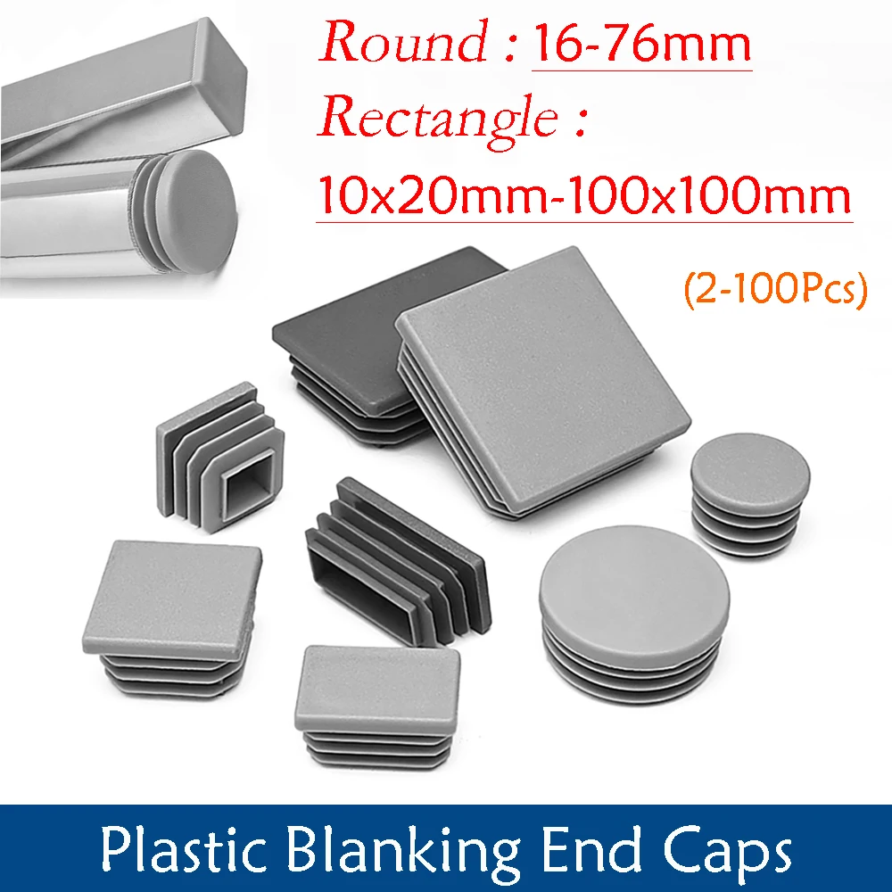 2-100Pcs Grey Round/Square Plastic Blanking End Caps Steel Tube Pipe Inserts Plug Furniture Chair Legs Bung Dust Cover
2-100Pcs Grey Round/Square Plastic Blanking End Caps Steel Tube Pipe Inserts Plug Furniture Chair Legs Bung Dust Cover