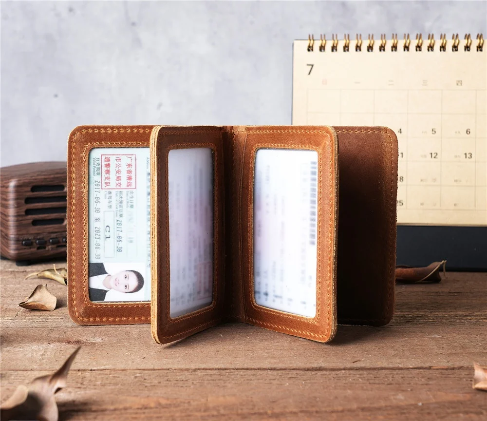Vintage Handmade Top Layer Cowhide Leather Driver License Bag Card Holder Driving License Document Pouch Pure Color Style
Vintage Handmade Top Layer Cowhide Leather Driver License Bag Card Holder Driving License Document Pouch Pure Color Style