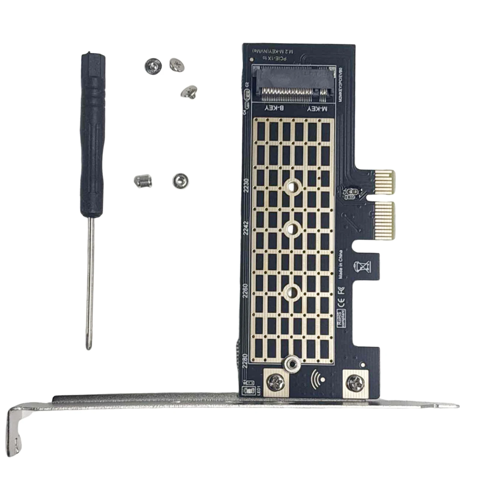 Адаптер M.2 NVMe SSD на PCIe 3.0 X1, карта расширения PCIe X1 8 Гбит/с, конвертер M-Key PCIe NVMe SSD для настольных ПК
Адаптер M.2 NVMe SSD на PCIe 3.0 X1, карта расширения PCIe X1 8 Гбит/с, конвертер M-Key PCIe NVMe SSD для настольных ПК