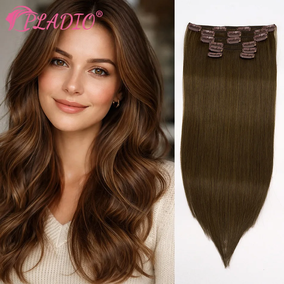 Накладные прямые волосы PLADIO, 7 шт., из натуральных бразильских волос, темно-коричневые, бесшовные, невидимые, густые, без спутывания
Накладные прямые волосы PLADIO, 7 шт., из натуральных бразильских волос, темно-коричневые, бесшовные, невидимые, густые, без спутывания