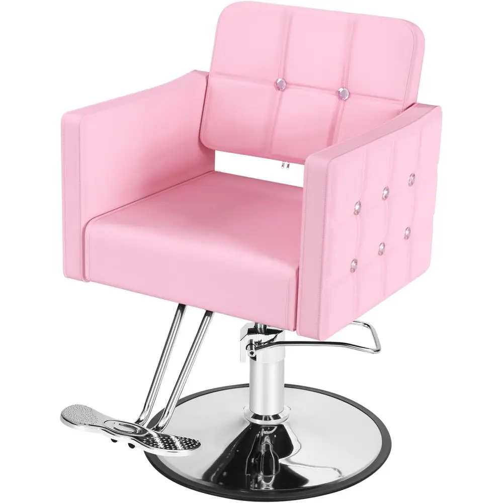 Height Adjustable Hydraulic Barber Chair for Salon and Home Use, Crystal Pink
Height Adjustable Hydraulic Barber Chair for Salon and Home Use, Crystal Pink