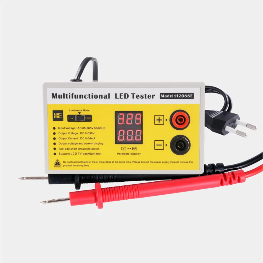 Multifunctional LED Tester LED Lamp Bead Light Strip Repair Light Source Detection Instrument Input AC 85-265V Output DC 0-320V
Multifunctional LED Tester LED Lamp Bead Light Strip Repair Light Source Detection Instrument Input AC 85-265V Output DC 0-320V