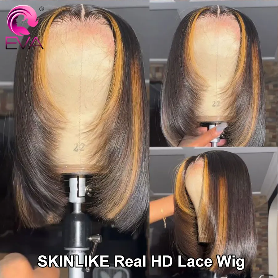 Glueless Highlight Wig Blonde Brazilian Straight Short Bob Lace Wigs 13x4 HD Lace Frontal Pre Plucked Bleached Knot 180% Density
Glueless Highlight Wig Blonde Brazilian Straight Short Bob Lace Wigs 13x4 HD Lace Frontal Pre Plucked Bleached Knot 180% Density
