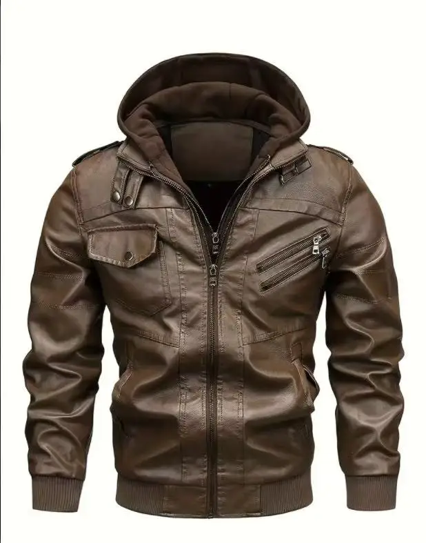 Winter Bomber Leather Jacket PU Leather Warm New Men's Fashion Leather Jackets Autumn Casual Motorcycle High-quality PU Jacket
Winter Bomber Leather Jacket PU Leather Warm New Men's Fashion Leather Jackets Autumn Casual Motorcycle High-quality PU Jacket
