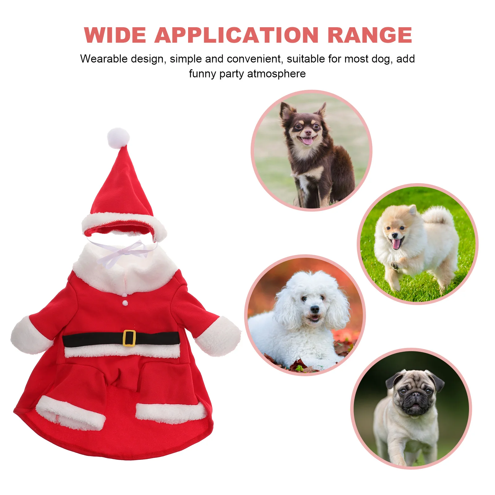 Lovely Dog Christmas Outfit Super Warm Pet Coat Decorative Winter Clothes For Party And Daily Wear
Lovely Dog Christmas Outfit Super Warm Pet Coat Decorative Winter Clothes For Party And Daily Wear