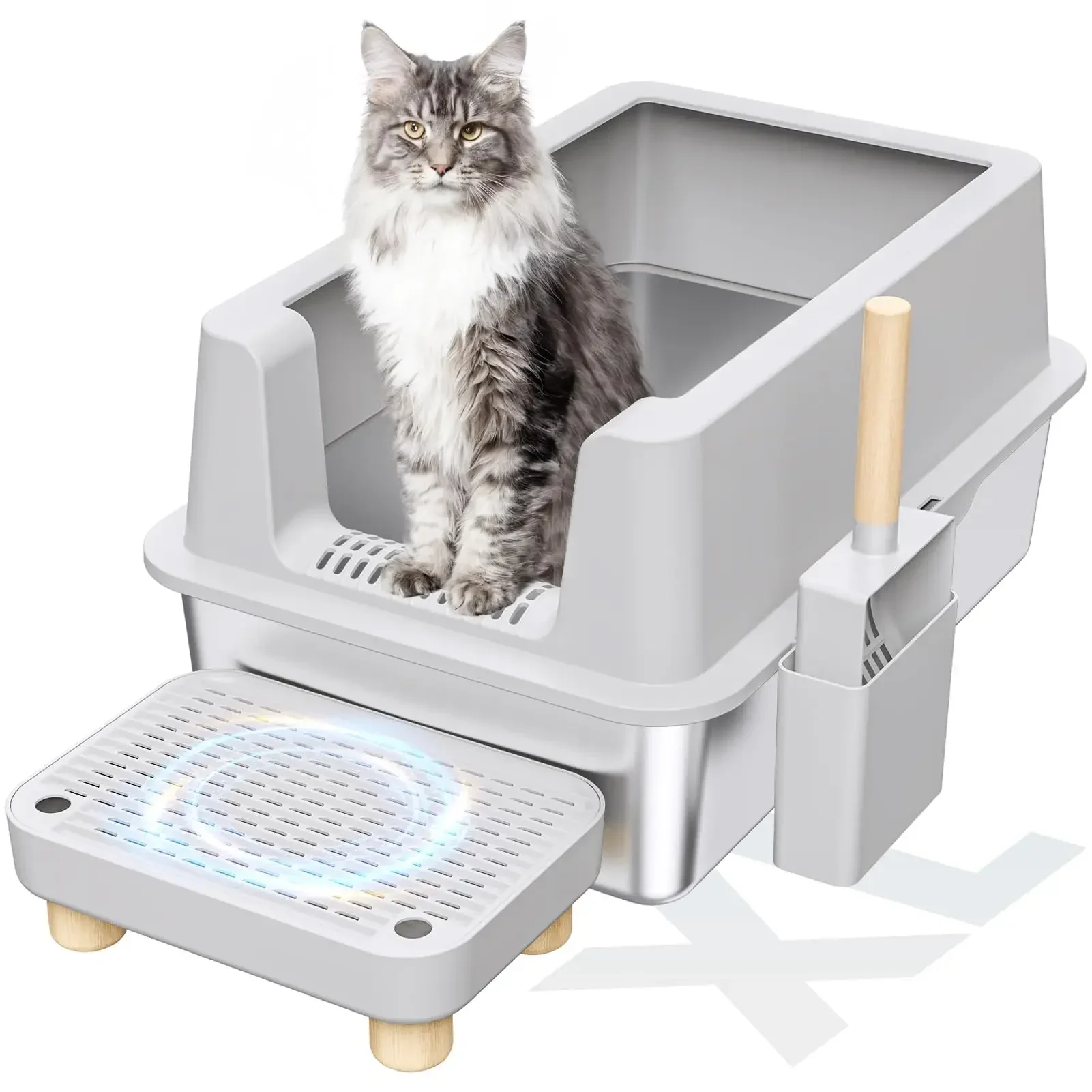 Custom Private Label Large Space Stainless Steel Cat XL Box Easy Clean Enclosure Cat Toilet
Custom Private Label Large Space Stainless Steel Cat XL Box Easy Clean Enclosure Cat Toilet