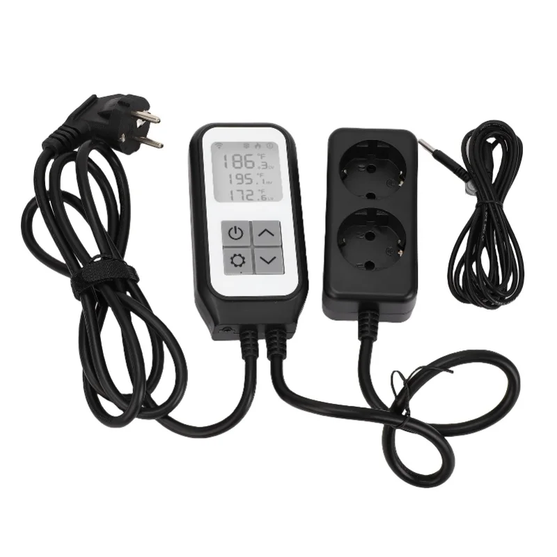Digital Temperature Controller Support For Tuya APP WiFi Thermostat Outlet With Water Proof Probe For Aquarium Greenhouse EU
Digital Temperature Controller Support For Tuya APP WiFi Thermostat Outlet With Water Proof Probe For Aquarium Greenhouse EU
