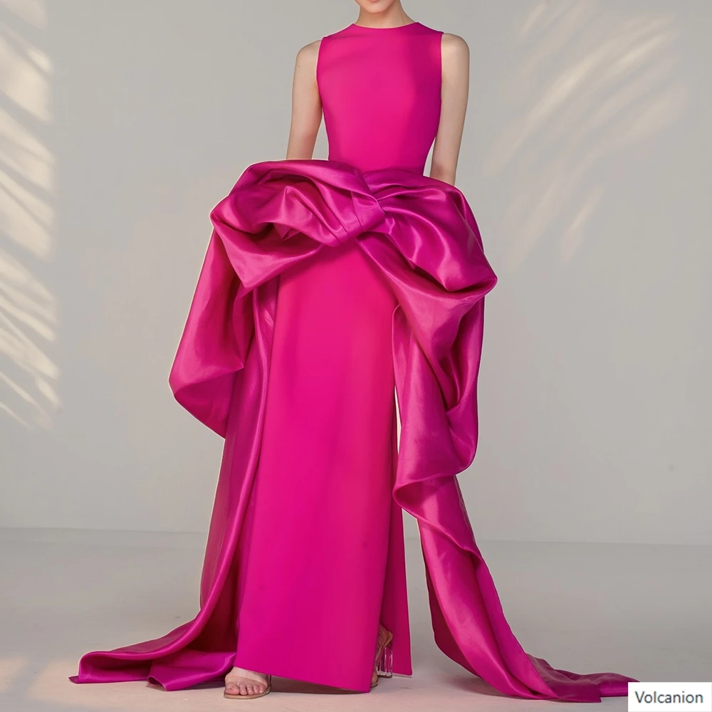 Customized A-line Evening Dresses Floor-length O-neck Sleeveless Prom Gown Simple Fashion Pleat Draped Casual Party Gown
Customized A-line Evening Dresses Floor-length O-neck Sleeveless Prom Gown Simple Fashion Pleat Draped Casual Party Gown