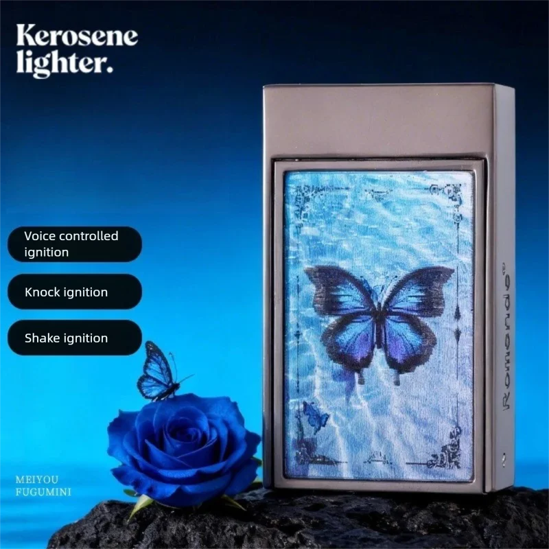New Smart Induction Voice-controlled Kerosine Drawer Lighter, Dynamic Butterfly Pattern Gas and Electric Smoking Device
New Smart Induction Voice-controlled Kerosine Drawer Lighter, Dynamic Butterfly Pattern Gas and Electric Smoking Device