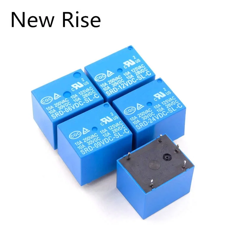 10Pcs DC Power Relay SRD-05VDC-SL-C SRD-06VDC-SL-C SRD-09VDC-SL-C SRD-12VDC-SL-C T73-5V 6V 9A 12V 24V 10A 250V 5Pin PCB Type
10Pcs DC Power Relay SRD-05VDC-SL-C SRD-06VDC-SL-C SRD-09VDC-SL-C SRD-12VDC-SL-C T73-5V 6V 9A 12V 24V 10A 250V 5Pin PCB Type