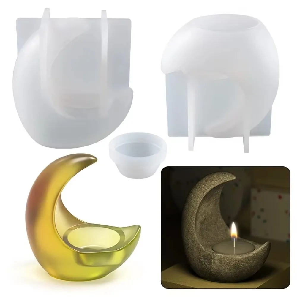 Half Moon Candle Holder Resin Silicone Mold DIY Crafts Crystal Epoxy Resin Casting Molds Home Decoration قوالب سيلكون
Half Moon Candle Holder Resin Silicone Mold DIY Crafts Crystal Epoxy Resin Casting Molds Home Decoration قوالب سيلكون
