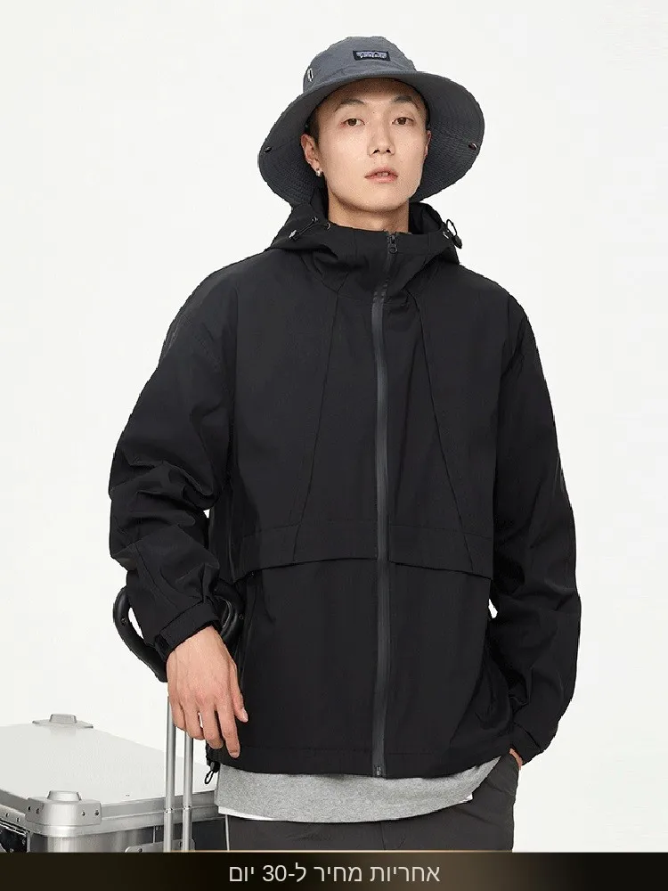 NTED Autumn New Loose Fit Hooded Jacket Men's Outdoor Waterproof Black Casual Fashion Brand Youth Popular Polyester Fiber
NTED Autumn New Loose Fit Hooded Jacket Men's Outdoor Waterproof Black Casual Fashion Brand Youth Popular Polyester Fiber