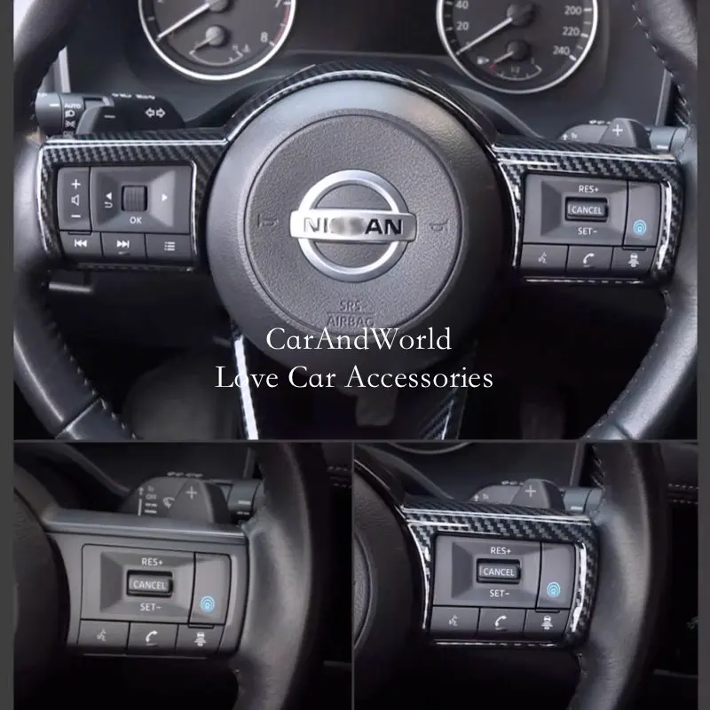 For Nissan X-Trail T33 Rogue Qashqai J12 2021-2024 Interior Steering Wheel Switch Button Cover Trim ABS Chrome Car Accessories
For Nissan X-Trail T33 Rogue Qashqai J12 2021-2024 Interior Steering Wheel Switch Button Cover Trim ABS Chrome Car Accessories