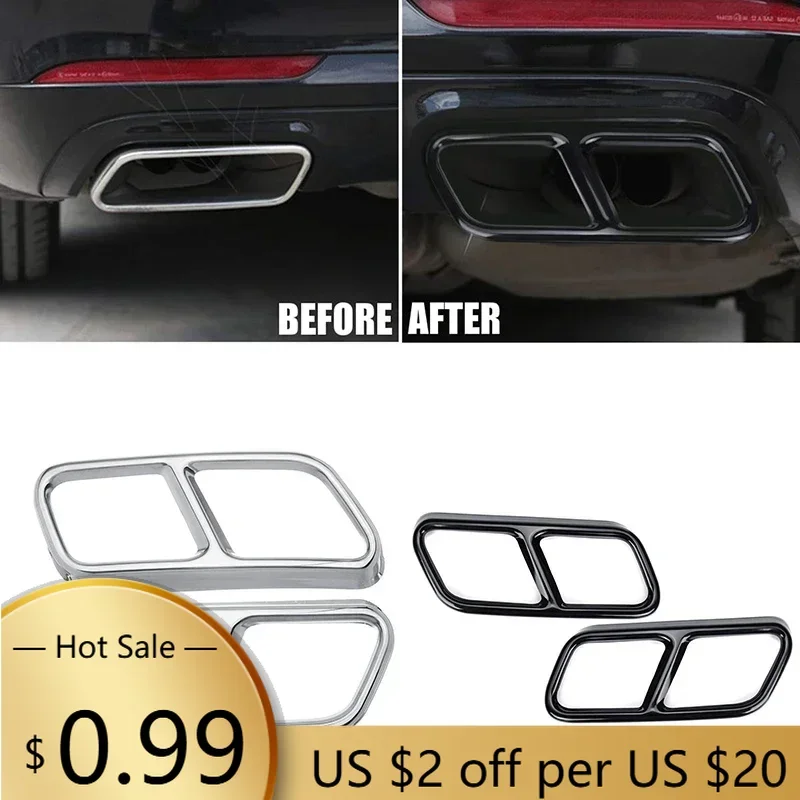 Steering Covers 1Pair Glossy Black / Silver Stainless Steel Rear Dual Exhaust Pipe Sticks Covers For Mercedes Benz S class 10
Steering Covers 1Pair Glossy Black / Silver Stainless Steel Rear Dual Exhaust Pipe Sticks Covers For Mercedes Benz S class 10