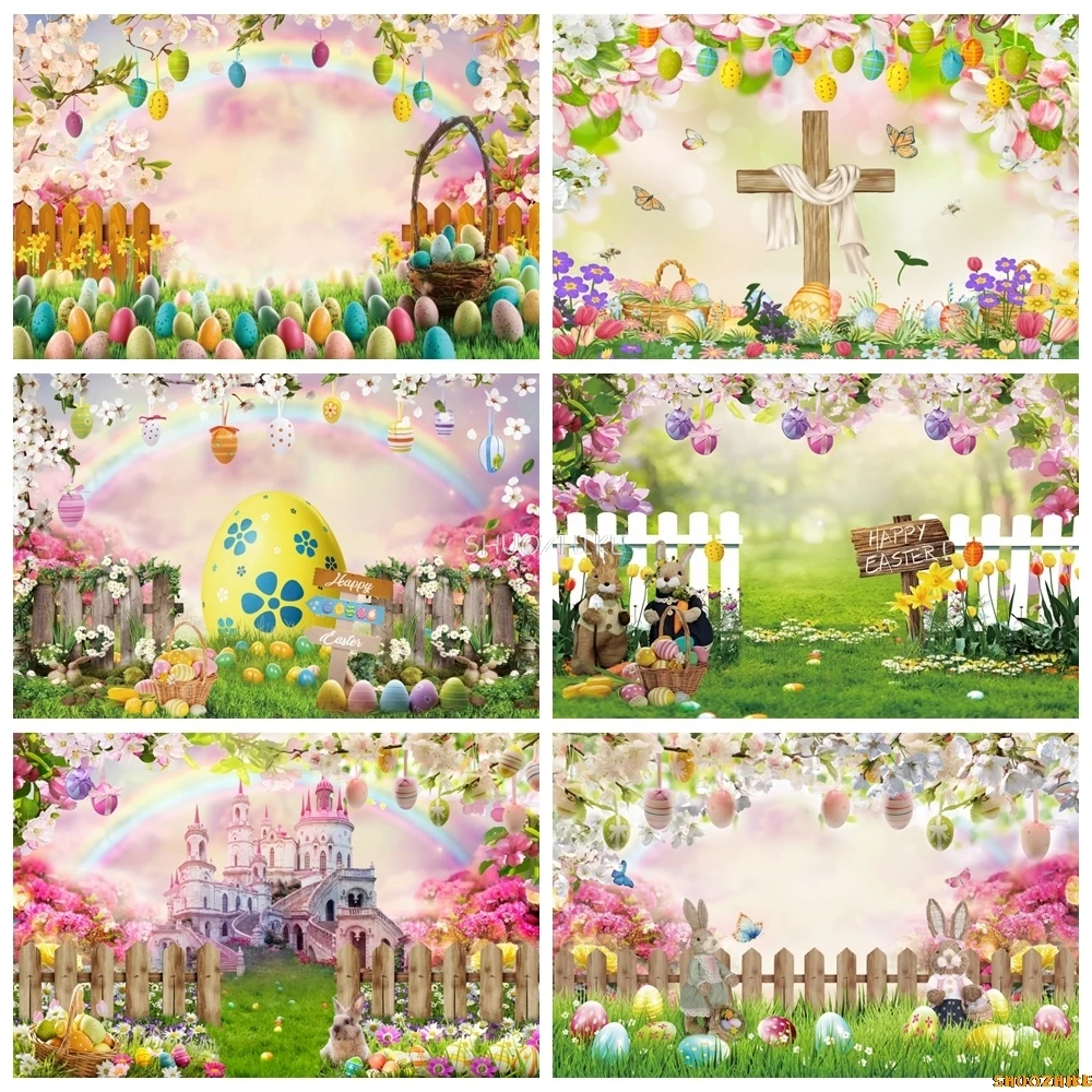 Easter Photography Backdrop Spring Natural Landscape Garden Green Grass Flowers Rabbit Eggs Kids Party Decorations Background
Easter Photography Backdrop Spring Natural Landscape Garden Green Grass Flowers Rabbit Eggs Kids Party Decorations Background