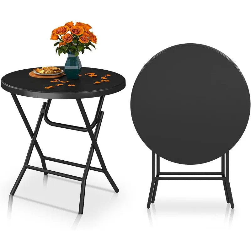 32 Inch Round Folding Table for Outdoor/Indoor, Lightweight Foldable Table w/Thick Table Top and Sturdy Metal Frame, Ideal
32 Inch Round Folding Table for Outdoor/Indoor, Lightweight Foldable Table w/Thick Table Top and Sturdy Metal Frame, Ideal