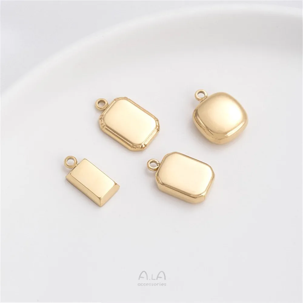 Titanium Steel Vacuum Plated 14K Real Gold Glossy Geometric Gold Bar Water Drop Pendant Handmade Diy Jewelry Pendant
Titanium Steel Vacuum Plated 14K Real Gold Glossy Geometric Gold Bar Water Drop Pendant Handmade Diy Jewelry Pendant