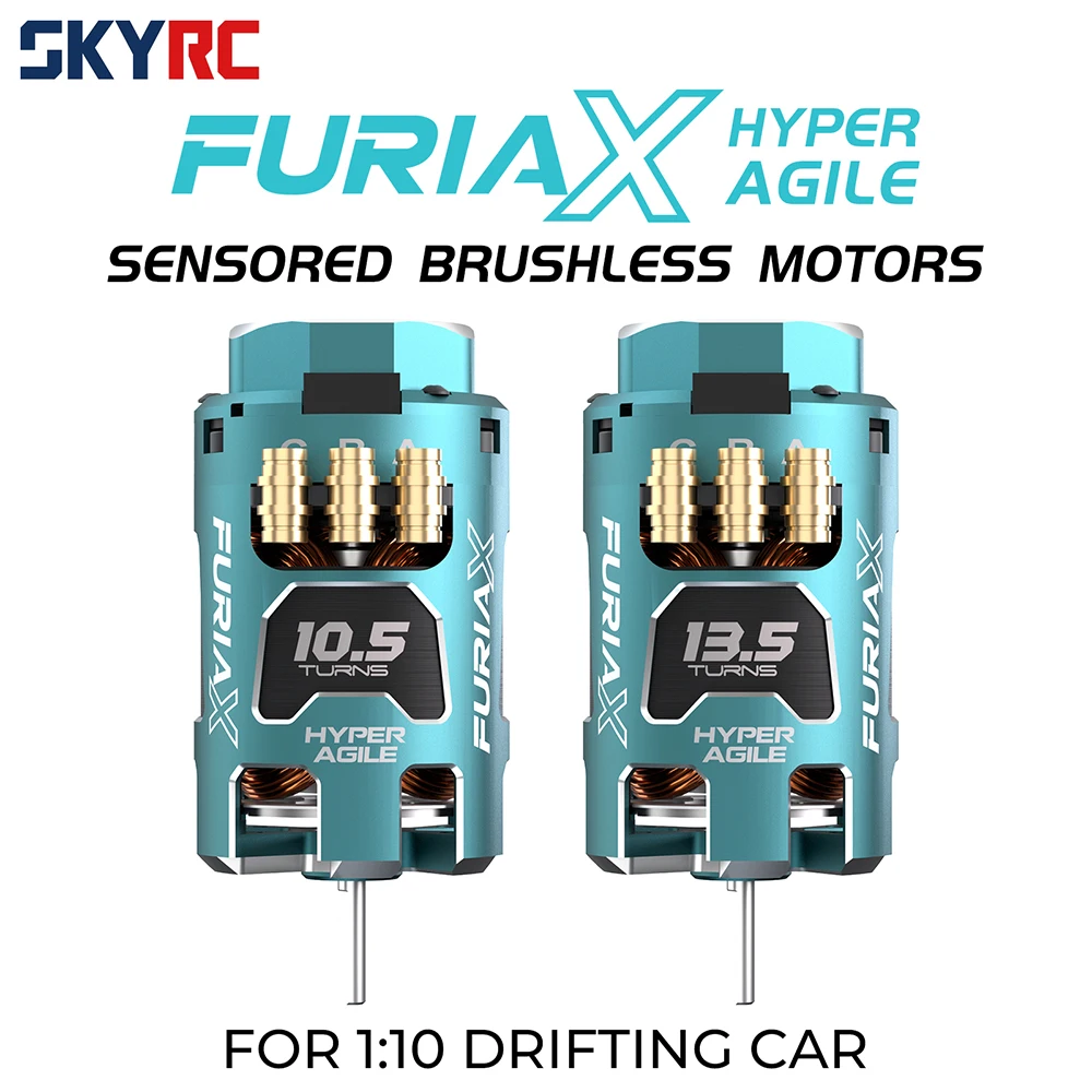 SKYRC Brushless Motor 1/10 RC Car FuriaX Hyper Agile Sensored Brushless Motors 10.5T 13.5T 1-3S For 1/10 Drifting Car
SKYRC Brushless Motor 1/10 RC Car FuriaX Hyper Agile Sensored Brushless Motors 10.5T 13.5T 1-3S For 1/10 Drifting Car