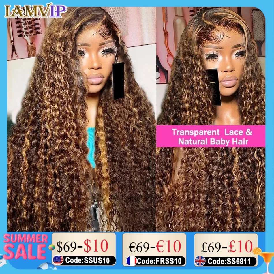 30 36 Inch 250% Highlight 4/27 Kinky Curly Hd 13x4 13x6 Water Frontal Human Hair Wigs Ombre Water 4x4 Lace Closure Glueless Wear
30 36 Inch 250% Highlight 4/27 Kinky Curly Hd 13x4 13x6 Water Frontal Human Hair Wigs Ombre Water 4x4 Lace Closure Glueless Wear